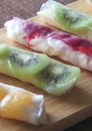 簡単フルーツ生大福クレープライスペーパー-レシピのメイン写真