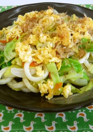 春野菜たっぷり焼うどん-レシピのメイン写真