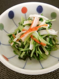 水菜のわさび和え-レシピのメイン写真