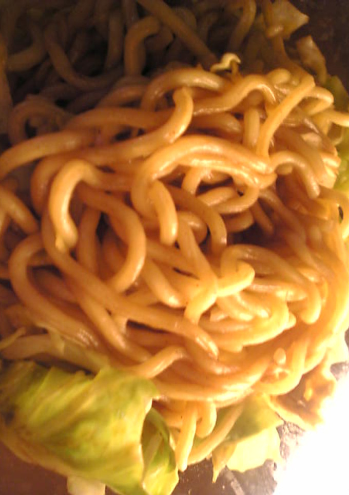 簡単:レンジ５分:焼きそば-レシピのメイン写真