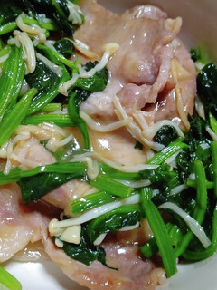 えのきとほうれん草と豚ロースの生姜焼き-レシピのメイン写真