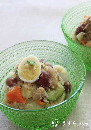 豆のポテトサラダ風【うずら.com】-レシピのメイン写真