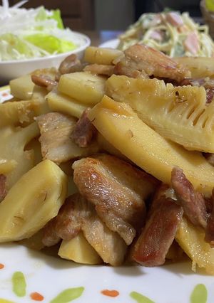 まじうまい！たけのこと豚肉のみそ炒め♡-レシピのメイン写真