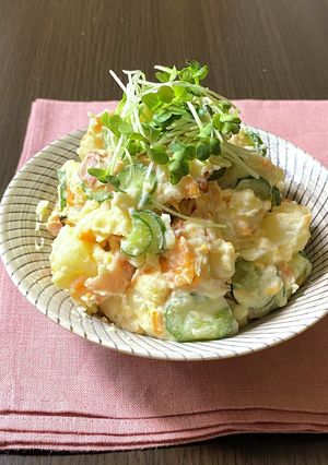 レンジで時短！ベーコンポテトサラダ-レシピのメイン写真