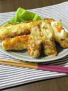 ちくわポテサラの磯辺揚げ風-レシピのメイン写真