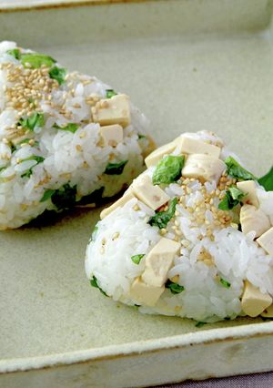 豆腐バーと青じそのおにぎり-レシピのメイン写真