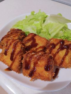 なすのハムチーズはさみ揚げ-レシピのメイン写真