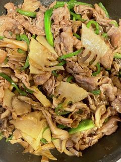 豚肉とたけのこのオイスターソース炒め-レシピのメイン写真