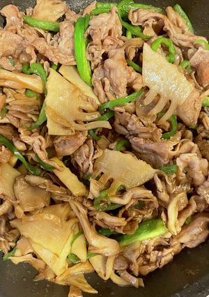 豚肉とたけのこのオイスターソース炒め-レシピのメイン写真
