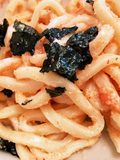 【レンチンだけ】明太子クリームうどん-レシピのメイン写真