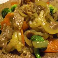 รูปของ お肉と野菜のオイスターソース炒め