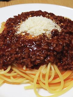 合い挽き肉でミートソースパスタ-レシピのメイン写真