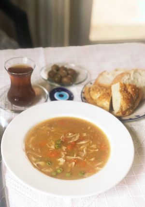 トルコ料理・チキンスープ-レシピのメイン写真