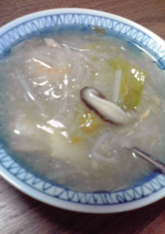 寒い夜に生姜ほんのり中華風スープ-レシピのメイン写真