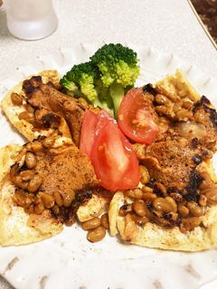 超簡単 油揚げの納豆キムチチーズ焼き-レシピのメイン写真