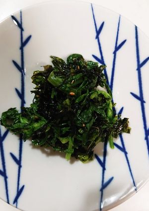 怠け者の春菊ナムル的な混ぜ物-レシピのメイン写真