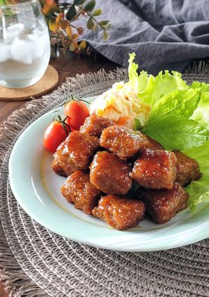 簡単節約☆豚ひき肉のサイコロステーキ。-レシピのメイン写真