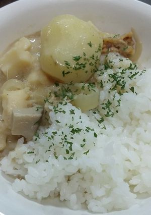 きのことシーフードのホワイトカレー-レシピのメイン写真