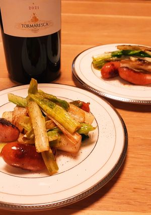 ワインに合う♪うるいのにんにく炒め-レシピのメイン写真