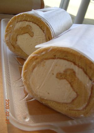 キャラメルシフォンロールケーキ-レシピのメイン写真