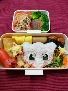 立体ミュウ弁当☆ポケモンキャラ弁-レシピのメイン写真