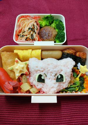 立体ミュウ弁当☆ポケモンキャラ弁-レシピのメイン写真