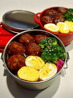 のっけ弁当2023.04.06肉だんご-レシピのメイン写真