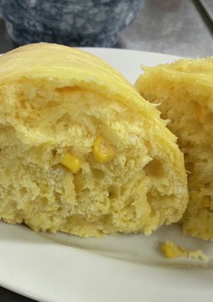 優しい甘さ！ポリ袋で作るコーン蒸しパン-レシピのメイン写真