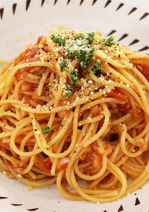 作り置きソースで★トマトスパゲッティ-レシピのメイン写真