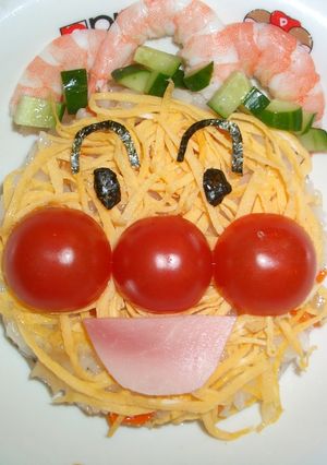 簡単！アンパンマンちらし寿司♪-レシピのメイン写真