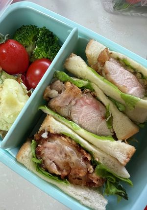 からあげサンドイッチ-レシピのメイン写真