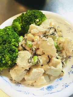 昆布風味の鮭フレークと枝豆のポテトサラダ-レシピのメイン写真