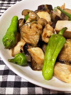 ナスと鶏むねのマヨ醤油炒め-レシピのメイン写真