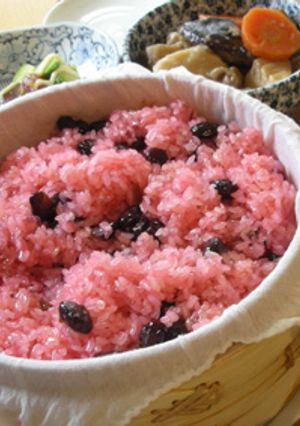 お手軽♪せいろde甘納豆お赤飯-レシピのメイン写真