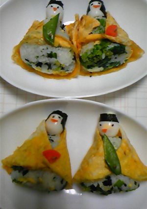 ひな祭りに!お雛様＆お内裏様ごはん-レシピのメイン写真
