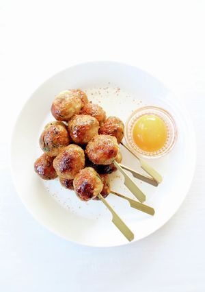 ふわモチな【鶏つくね串焼き（たれ）】-レシピのメイン写真