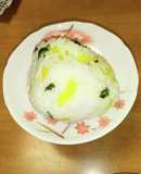キュウリのキューちゃんと沢庵のおにぎり