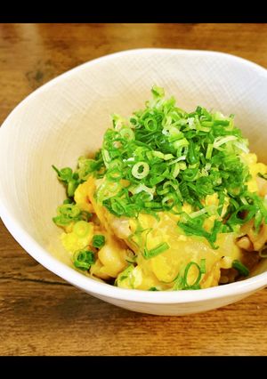 青ネギのせバター親子丼-レシピのメイン写真