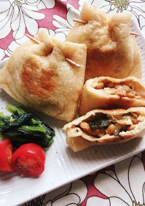あと1品に♡簡単納豆チーズ焼き巾着-レシピのメイン写真