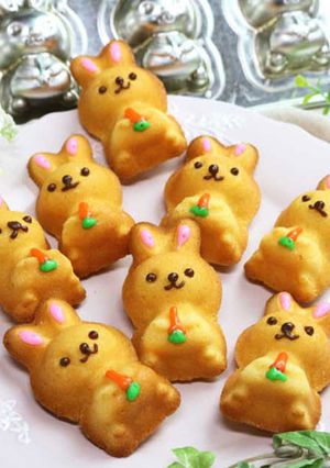 ふんわりかわいい♪うさぎのフィナンシェ-レシピのメイン写真