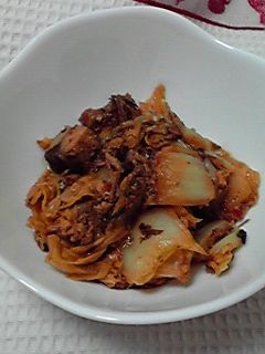 白菜とさばみそ煮缶で簡単ピリカラ煮物-レシピのメイン写真
