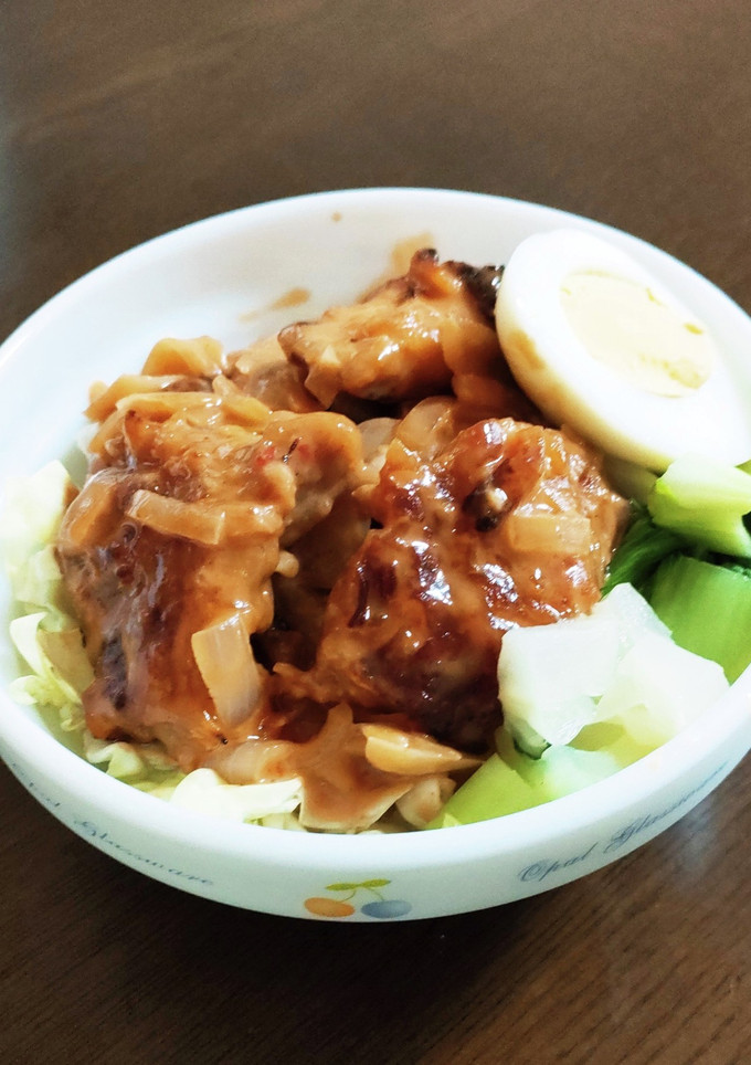 揚げない！から揚げ丼☆ロゼクリーム風-レシピのメイン写真