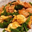 鶏肉とほうれん草の中華炒め