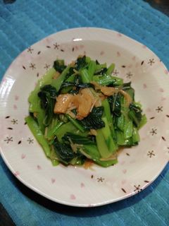 安くて簡単小松菜となめ茸の和え物-レシピのメイン写真