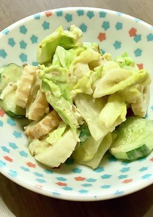 キャベツがおいしい味噌マヨサラダ-レシピのメイン写真