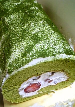 春です♡抹茶ロールケーキ(^^♪-レシピのメイン写真
