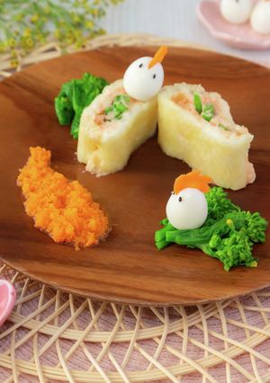 イースターに！桜色ビーフンサラダロール-レシピのメイン写真