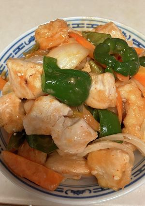 業務ス-パ-のチリソ-スで鶏胸肉野菜炒め-レシピのメイン写真