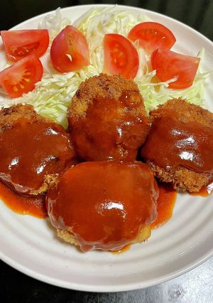 米粉の牛カツレツ〜♡(♡´▽`♡)♡✨-レシピのメイン写真