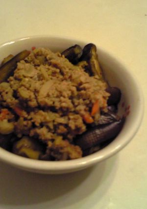 茄子の肉味噌がけ〜-レシピのメイン写真
